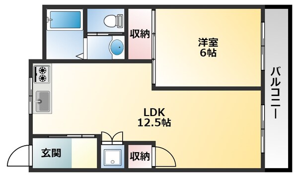 ビューハイム西村の物件間取画像